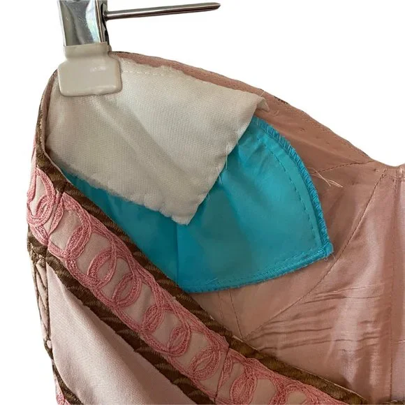 Vintage Tracy Reese Silk Embroidered Dress Suit Set 6/8 - Picture 7 of 10